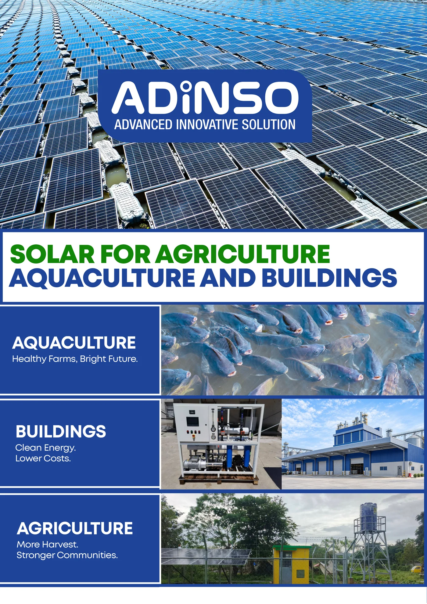 Solar for Agriculture, Aquaculture & Buildings