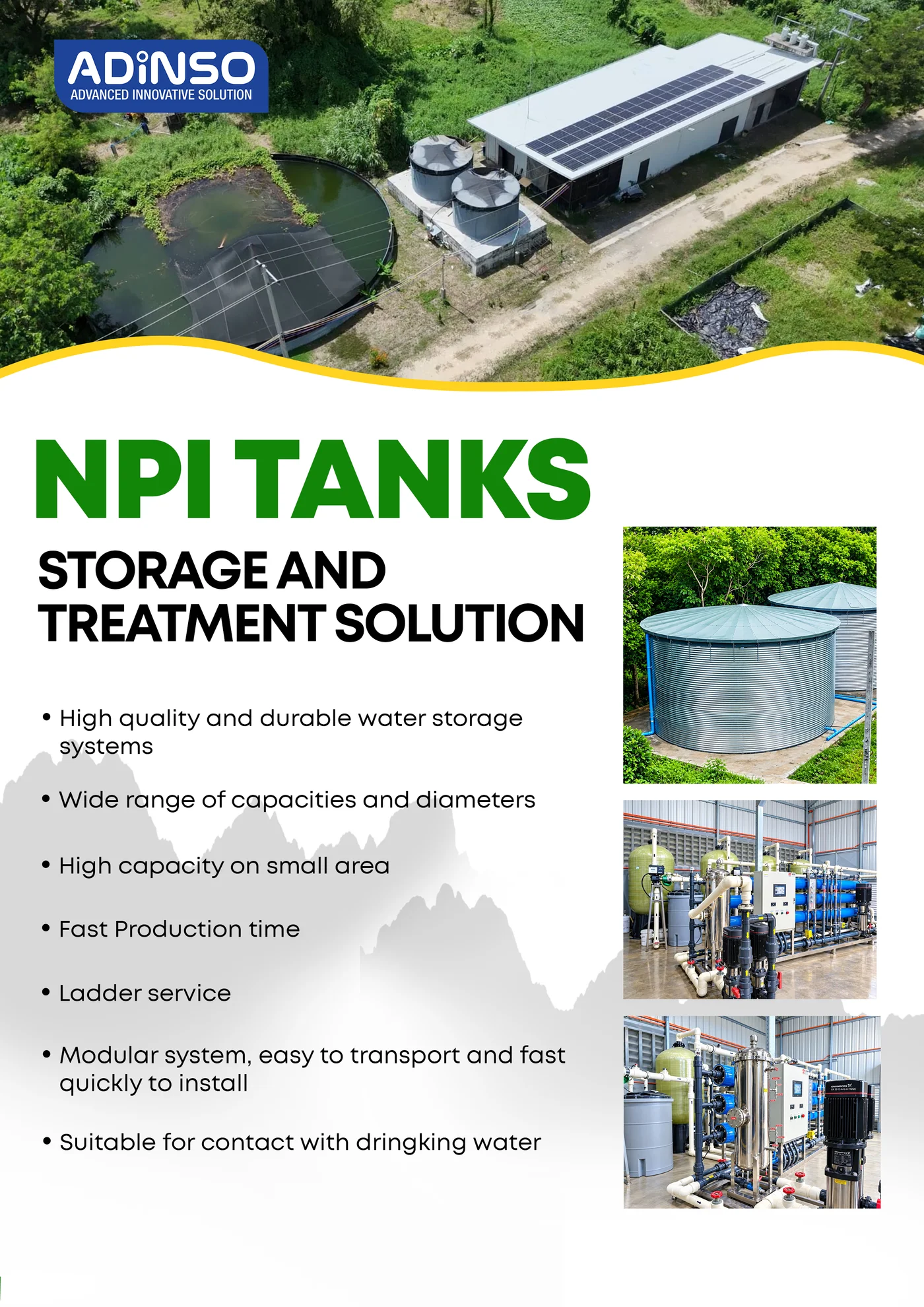NPI Water Silos & Treatment Solution