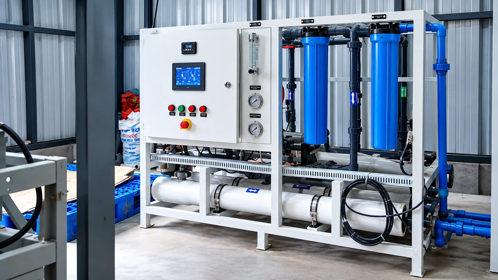 Automated Italian precision drip irrigation pipeline installed in crop field