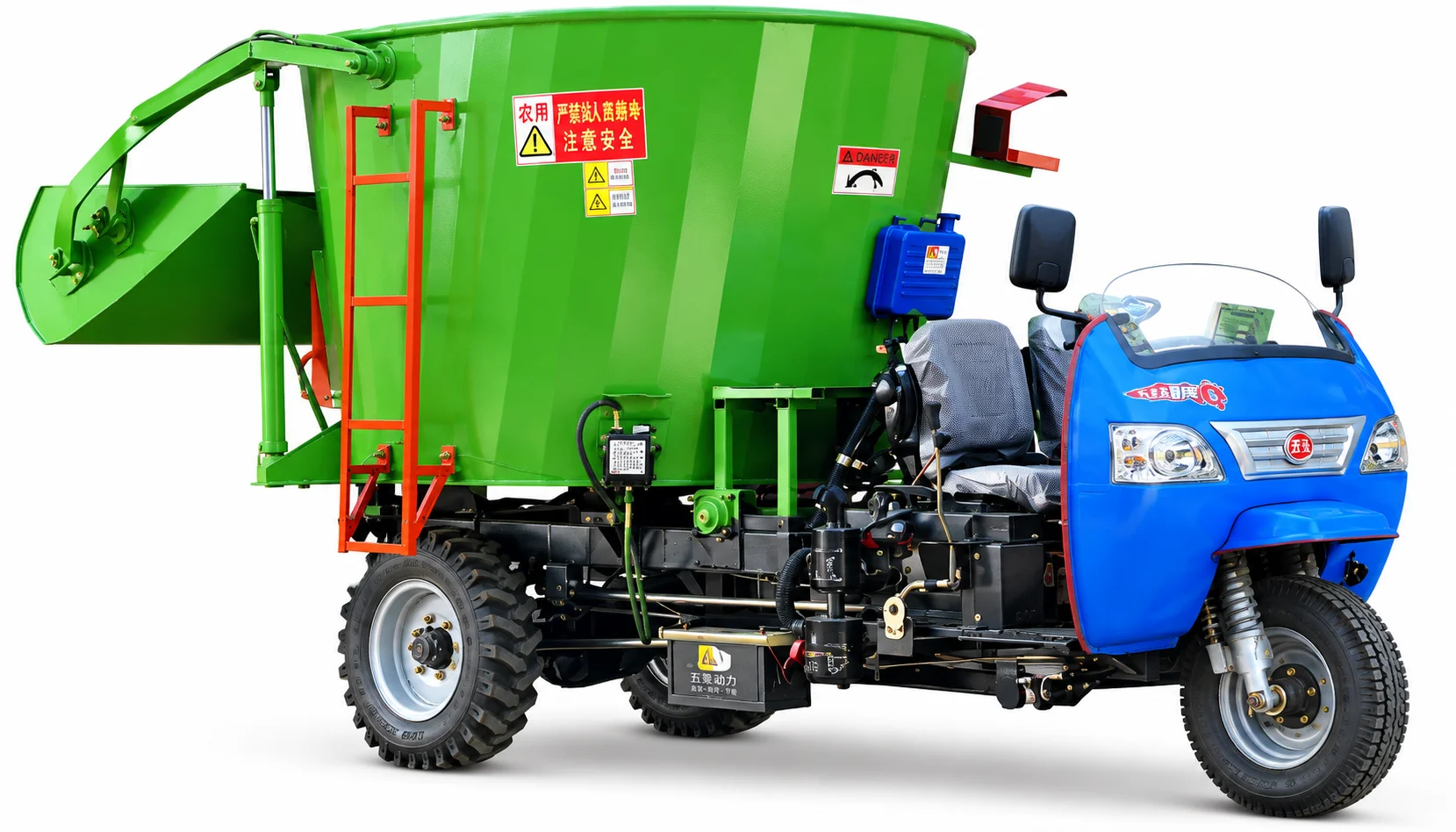 All-terrain electric utility cargo bike for farm perimeter patrols
